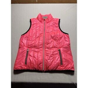 Lauren Ralph Lauren Active Pink Puffer Vest Size Medium Neon Pink Outdoor